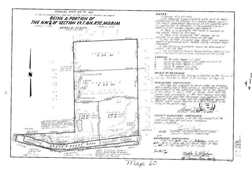 Click to see Parcel Map Book 13, pg. 60 (1978) of Nevada County Recorders Parcel Maps Book 13