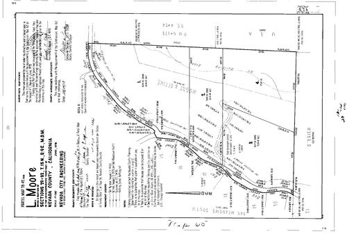 Click to see Parcel Map Book 13, pg. 65 (1978) of Nevada County Recorders Parcel Maps Book 13