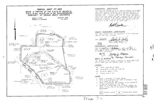 Click to see Parcel Map Book 13, pg. 74 (1978) of Nevada County Recorders Parcel Maps Book 13