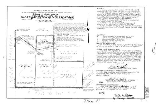 Click to see Parcel Map Book 13, pg. 81 (1978) of Nevada County Recorders Parcel Maps Book 13