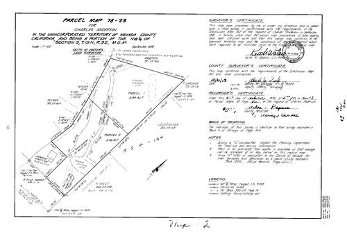 Click to see Parcel Map Book 13, pg. 82 (1978) of Nevada County Recorders Parcel Maps Book 13