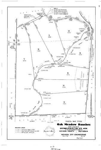 Click to see Parcel Map Book 13, pg. 88 (1978) of Nevada County Recorders Parcel Maps Book 13