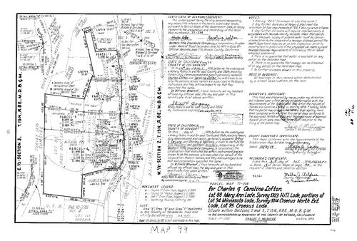 Click to see Parcel Map Book 13, pg. 99 (1978) of Nevada County Recorders Parcel Maps Book 13