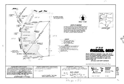 Click to see Parcel Map Book 13, pg. 107 (1978) of Nevada County Recorders Parcel Maps Book 13