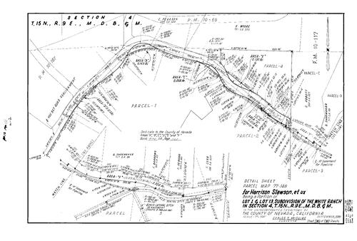Click to see Parcel Map Book 13, pg. 111 (1978) of Nevada County Recorders Parcel Maps Book 13