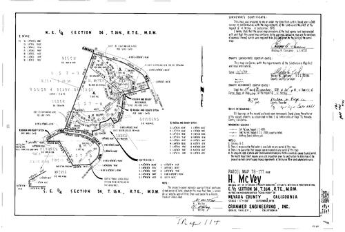 Click to see Parcel Map Book 13, pg. 114 (1978) of Nevada County Recorders Parcel Maps Book 13