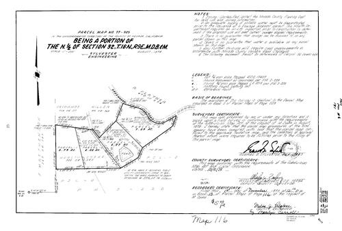 Click to see Parcel Map Book 13, pg. 116 (1978) of Nevada County Recorders Parcel Maps Book 13