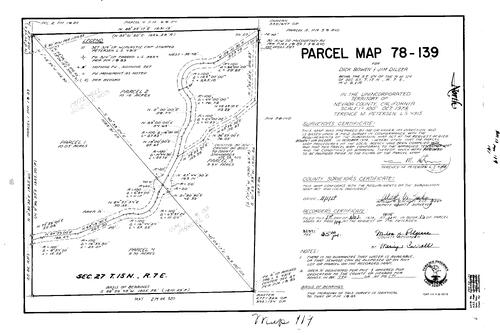 Click to see Parcel Map Book 13, pg. 119 (1978) of Nevada County Recorders Parcel Maps Book 13