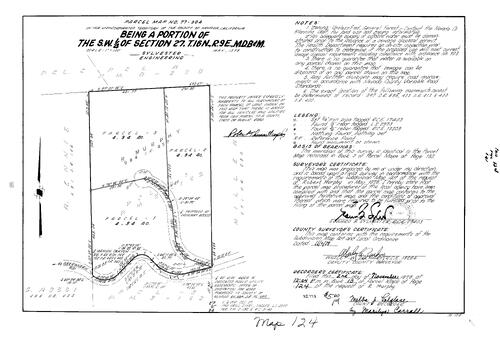 Click to see Parcel Map Book 13, pg. 124 (1978) of Nevada County Recorders Parcel Maps Book 13
