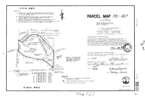 Click to see Parcel Map Book 13, pg. 128 (1978) of Nevada County Recorders Parcel Maps Book 13