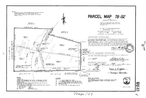 Click to see Parcel Map Book 13, pg. 129 (1978) of Nevada County Recorders Parcel Maps Book 13