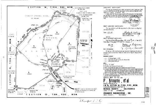 Click to see Parcel Map Book 13, pg. 130 (1978) of Nevada County Recorders Parcel Maps Book 13