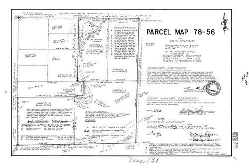 Click to see Parcel Map Book 13, pg. 131 (1978) of Nevada County Recorders Parcel Maps Book 13
