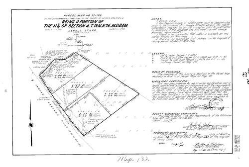Click to see Parcel Map Book 13, pg. 132 (1978) of Nevada County Recorders Parcel Maps Book 13