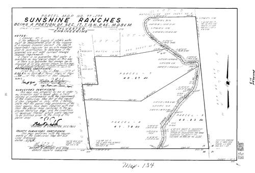 Click to see Parcel Map Book 13, pg. 134 (1978) of Nevada County Recorders Parcel Maps Book 13