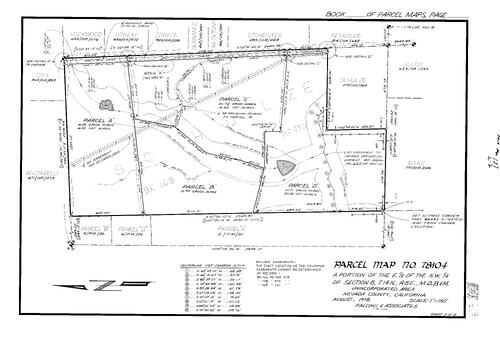 Click to see Parcel Map Book 13, pg. 137 (1978) of Nevada County Recorders Parcel Maps Book 13