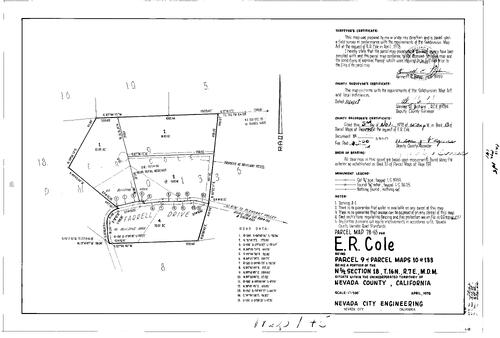 Click to see Parcel Map Book 13, pg. 145 (1978) of Nevada County Recorders Parcel Maps Book 13