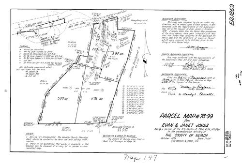 Click to see Parcel Map Book 13, pg. 147 (1978) of Nevada County Recorders Parcel Maps Book 13