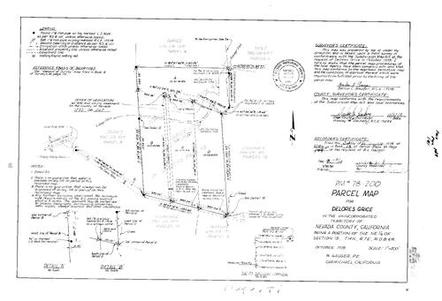 Click to see Parcel Map Book 13, pg. 149 (1978) of Nevada County Recorders Parcel Maps Book 13