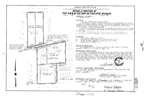 Click to see Parcel Map Book 13, pg. 152 (1978) of Nevada County Recorders Parcel Maps Book 13