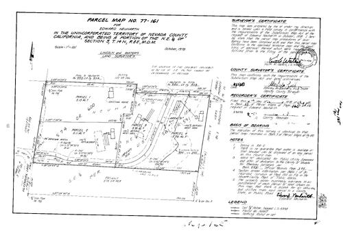 Click to see Parcel Map Book 13, pg. 165 (1978) of Nevada County Recorders Parcel Maps Book 13