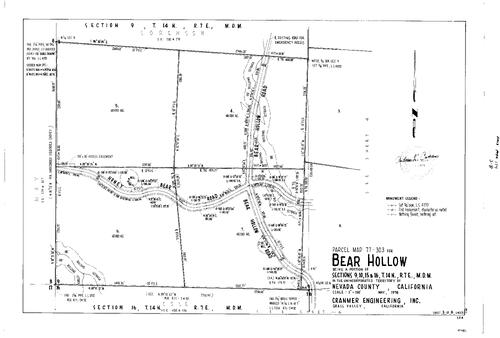 Click to see Parcel Map Book 13, pg. 174 (1978) of Nevada County Recorders Parcel Maps Book 13
