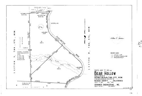 Click to see Parcel Map Book 13, pg. 174 (1978) of Nevada County Recorders Parcel Maps Book 13