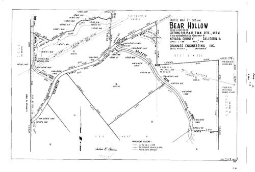 Click to see Parcel Map Book 13, pg. 174 (1978) of Nevada County Recorders Parcel Maps Book 13
