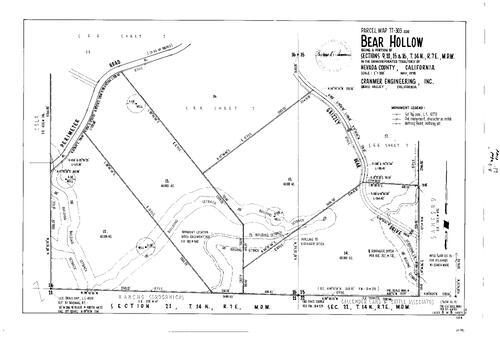 Click to see Parcel Map Book 13, pg. 174 (1978) of Nevada County Recorders Parcel Maps Book 13