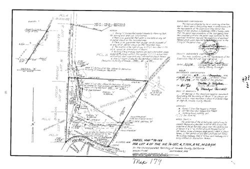 Click to see Parcel Map Book 13, pg. 179 (1978) of Nevada County Recorders Parcel Maps Book 13