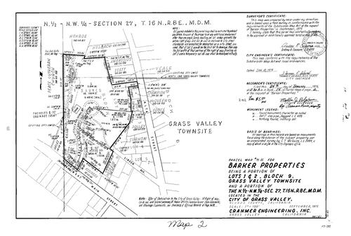 Click to see Parcel Map Book 14, pg. 2 (1979) of Nevada County Recorders Parcel Maps Book 14