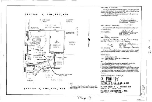Click to see Parcel Map Book 14, pg. 4 (1979) of Nevada County Recorders Parcel Maps Book 14