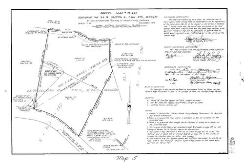 Click to see Parcel Map Book 14, pg. 5 (1979) of Nevada County Recorders Parcel Maps Book 14