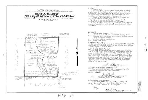 Click to see Parcel Map Book 14, pg. 10 (1979) of Nevada County Recorders Parcel Maps Book 14