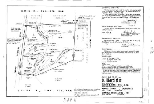 Click to see Parcel Map Book 14, pg. 11 (1979) of Nevada County Recorders Parcel Maps Book 14