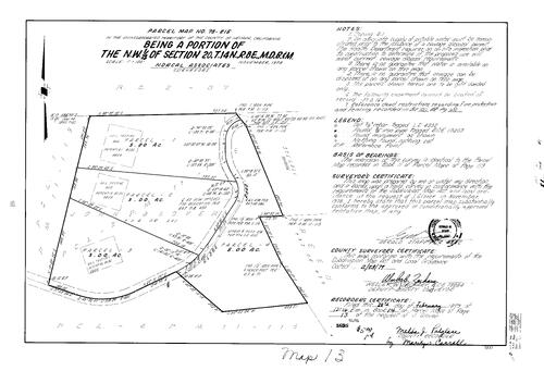 Click to see Parcel Map Book 14, pg. 13 (1979) of Nevada County Recorders Parcel Maps Book 14