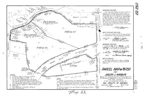 Click to see Parcel Map Book 14, pg. 22 (1979) of Nevada County Recorders Parcel Maps Book 14