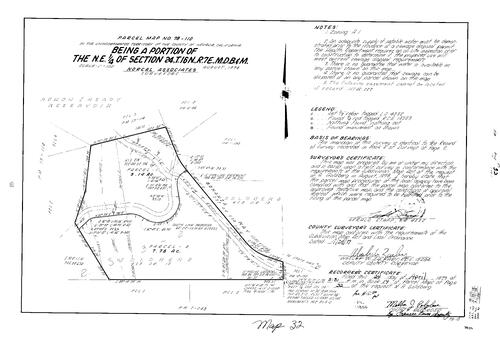 Click to see Parcel Map Book 14, pg. 32 (1979) of Nevada County Recorders Parcel Maps Book 14