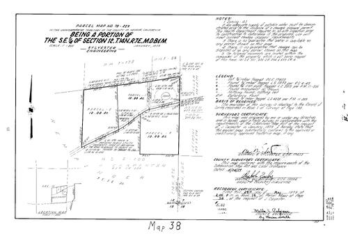 Click to see Parcel Map Book 14, pg. 38 (1979) of Nevada County Recorders Parcel Maps Book 14