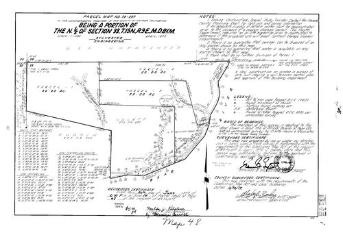 Click to see Parcel Map Book 14, pg. 48 (1979) of Nevada County Recorders Parcel Maps Book 14