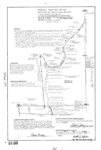 Click to see Parcel Map Book 14, pg. 54 (1979) of Nevada County Recorders Parcel Maps Book 14