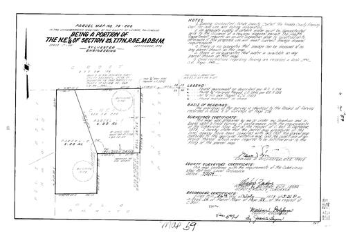 Click to see Parcel Map Book 14, pg. 59 (1979) of Nevada County Recorders Parcel Maps Book 14