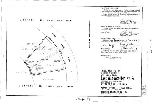 Click to see Parcel Map Book 14, pg. 79 (1979) of Nevada County Recorders Parcel Maps Book 14