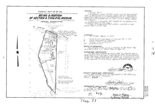 Click to see Parcel Map Book 14, pg. 81 (1979) of Nevada County Recorders Parcel Maps Book 14