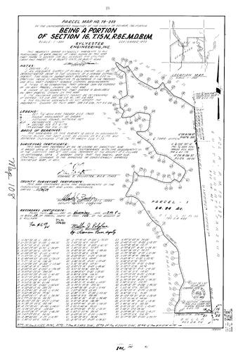 Click to see Parcel Map Book 14, pg. 108 (1979) of Nevada County Recorders Parcel Maps Book 14