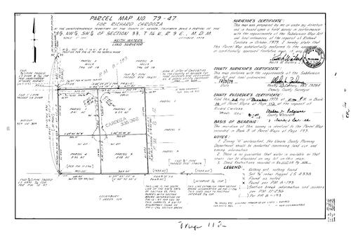 Click to see Parcel Map Book 14, pg. 112 (1979) of Nevada County Recorders Parcel Maps Book 14