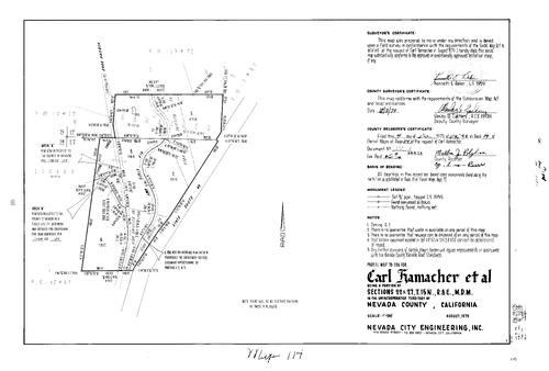 Click to see Parcel Map Book 14, pg. 114 (1979) of Nevada County Recorders Parcel Maps Book 14