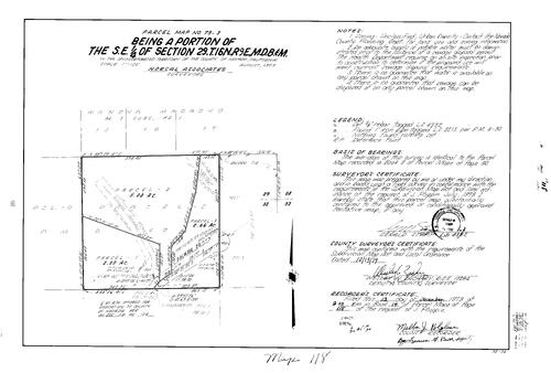 Click to see Parcel Map Book 14, pg. 118 (1979) of Nevada County Recorders Parcel Maps Book 14