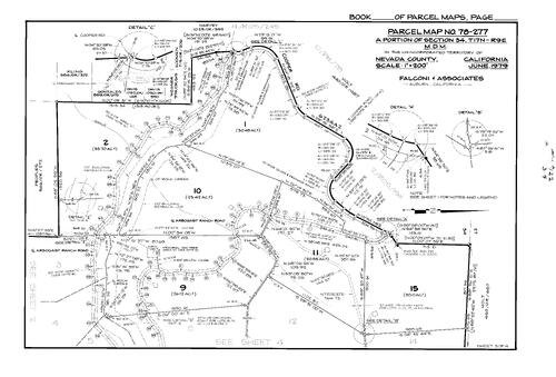 Click to see Parcel Map Book 14, pg. 122 (1979) of Nevada County Recorders Parcel Maps Book 14