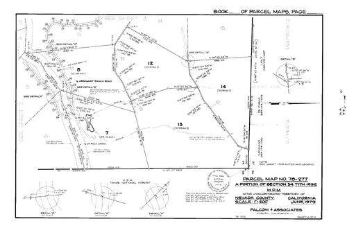 Click to see Parcel Map Book 14, pg. 122 (1979) of Nevada County Recorders Parcel Maps Book 14